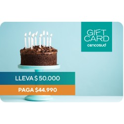 Gift Card Lleva $50.000 y Paga $44.990