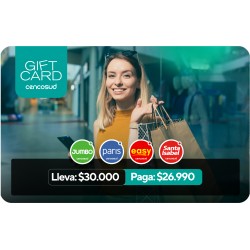 Cyber Gift Card Cencosud Lleva $30.000 y Paga $26.990